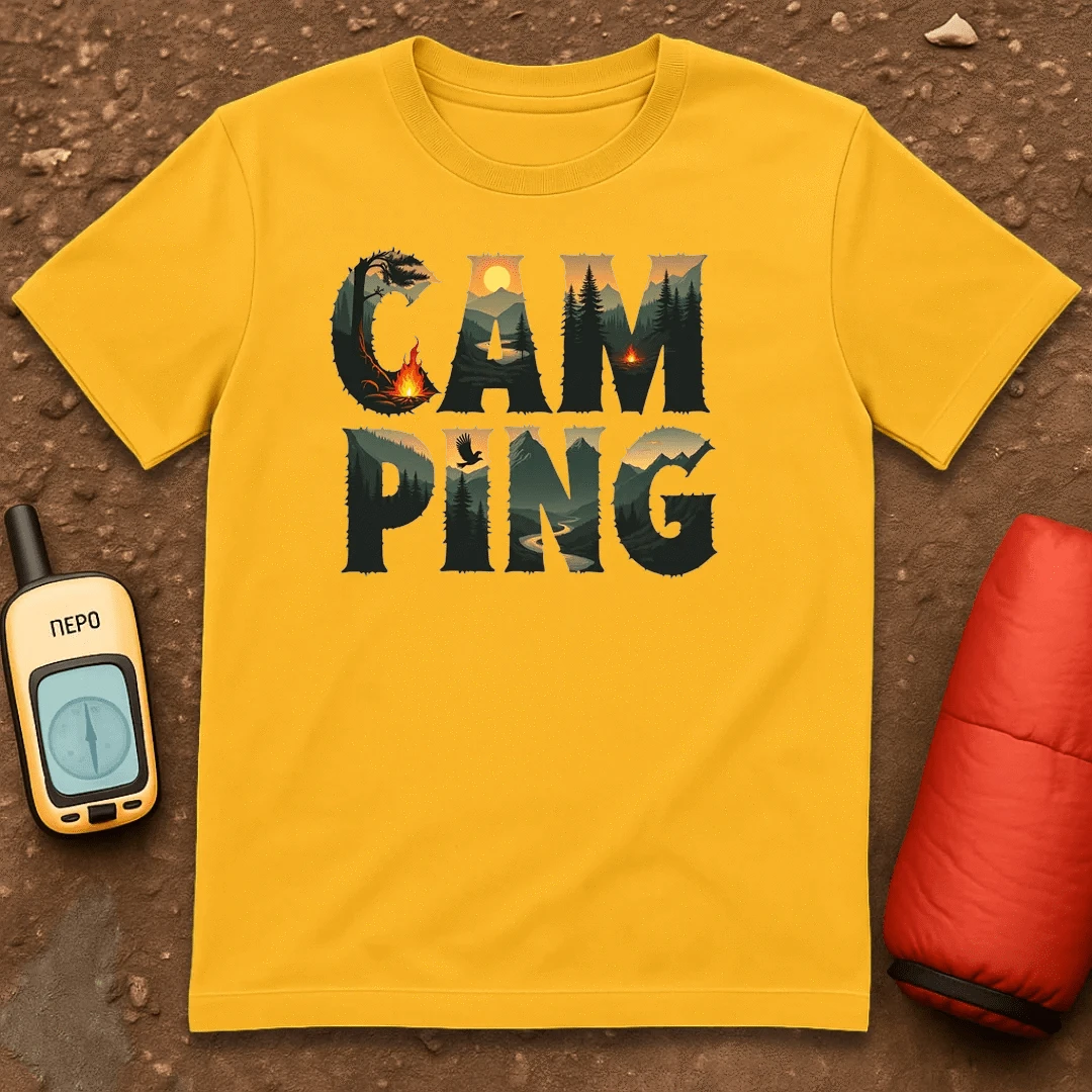 Camping Letter 2 T-Shirt