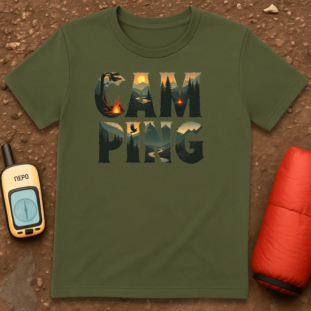Camping Letter 2 T-Shirt