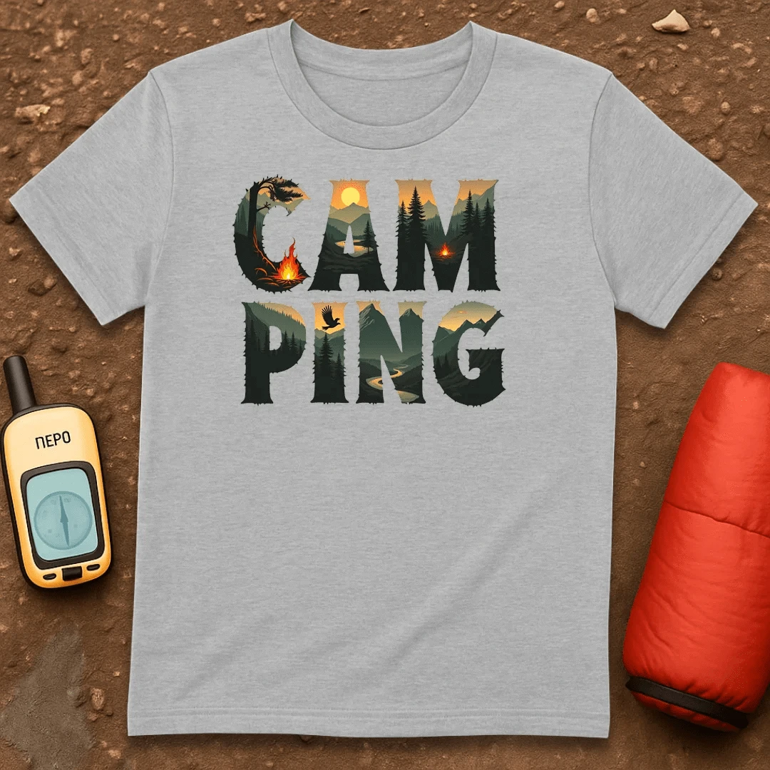 Camping Letter 2 T-Shirt