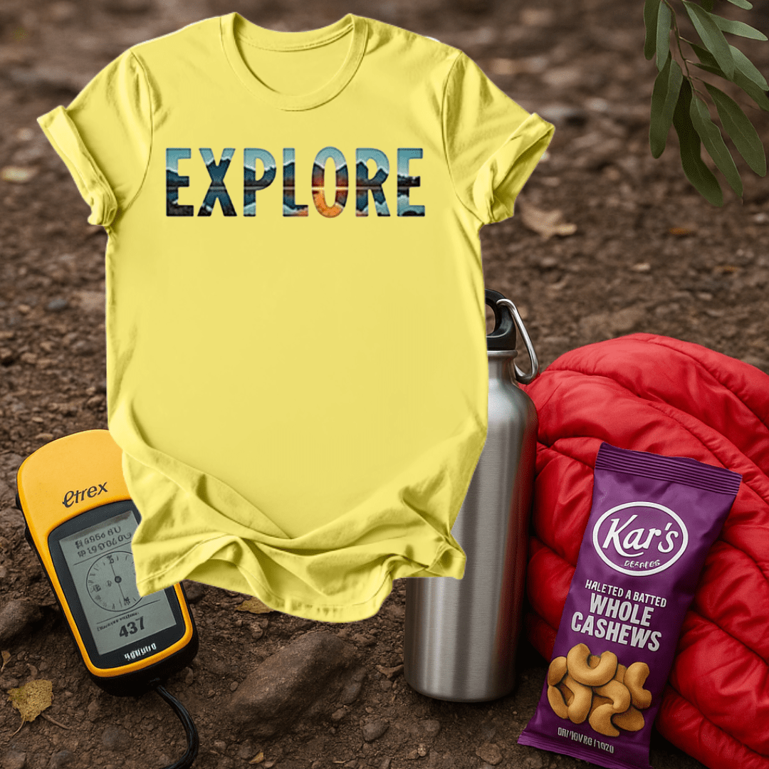 Explore Word Art T shirt