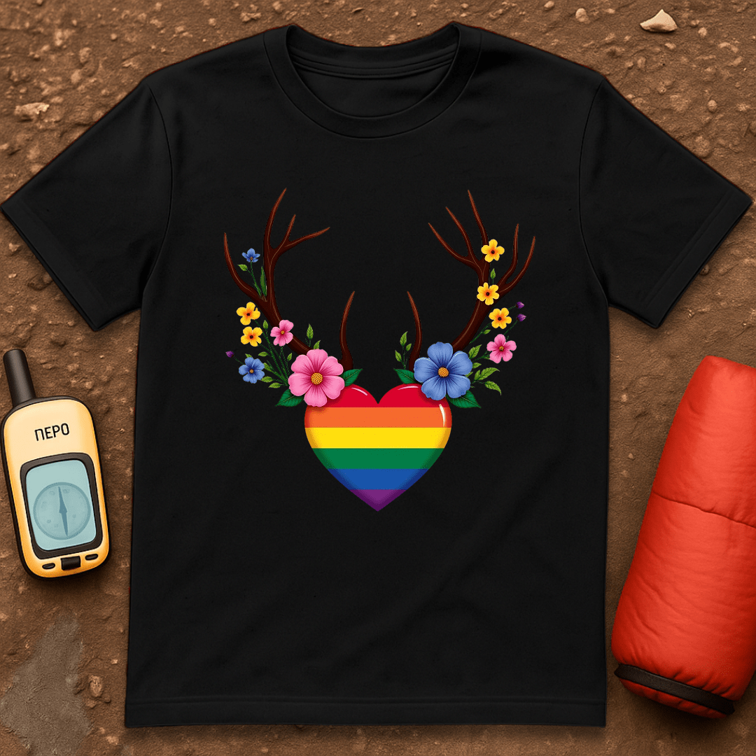 Floral Antlers T-Shirt