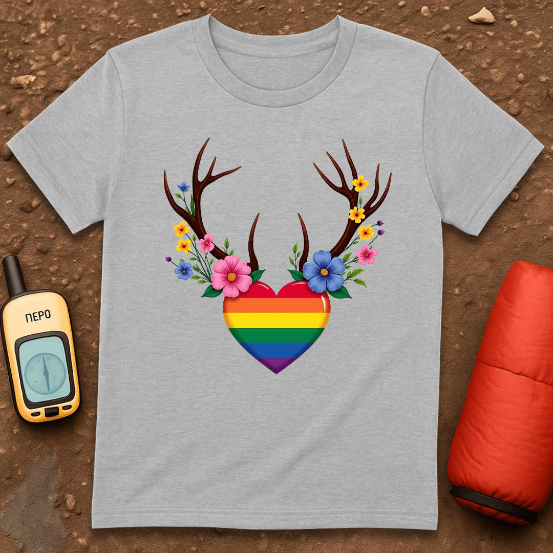 Floral Antlers T-Shirt