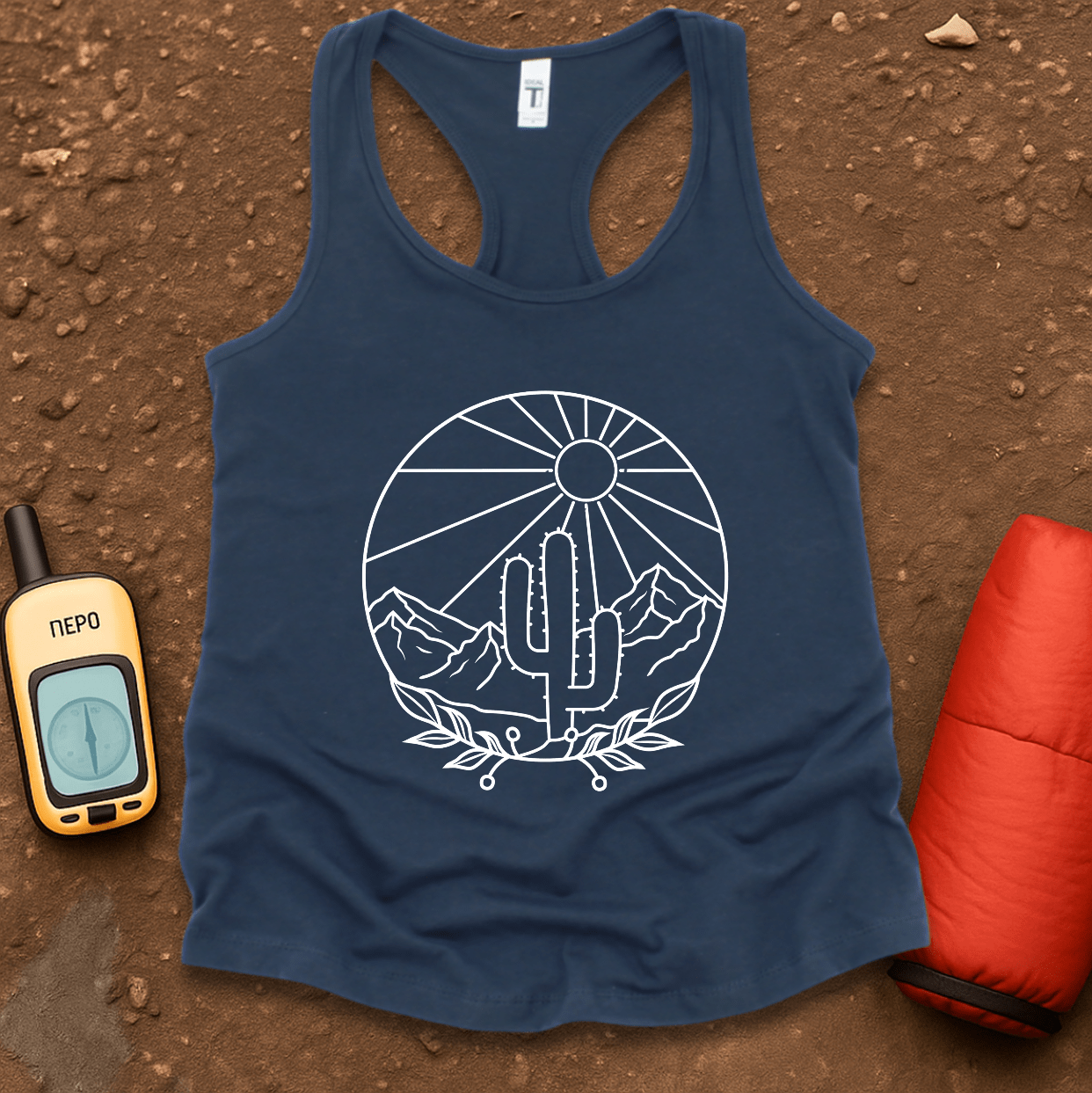 Line Art 5 Women's Racerback Tank Top