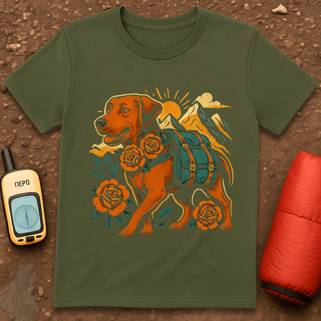 Dog and Roses T-Shirt