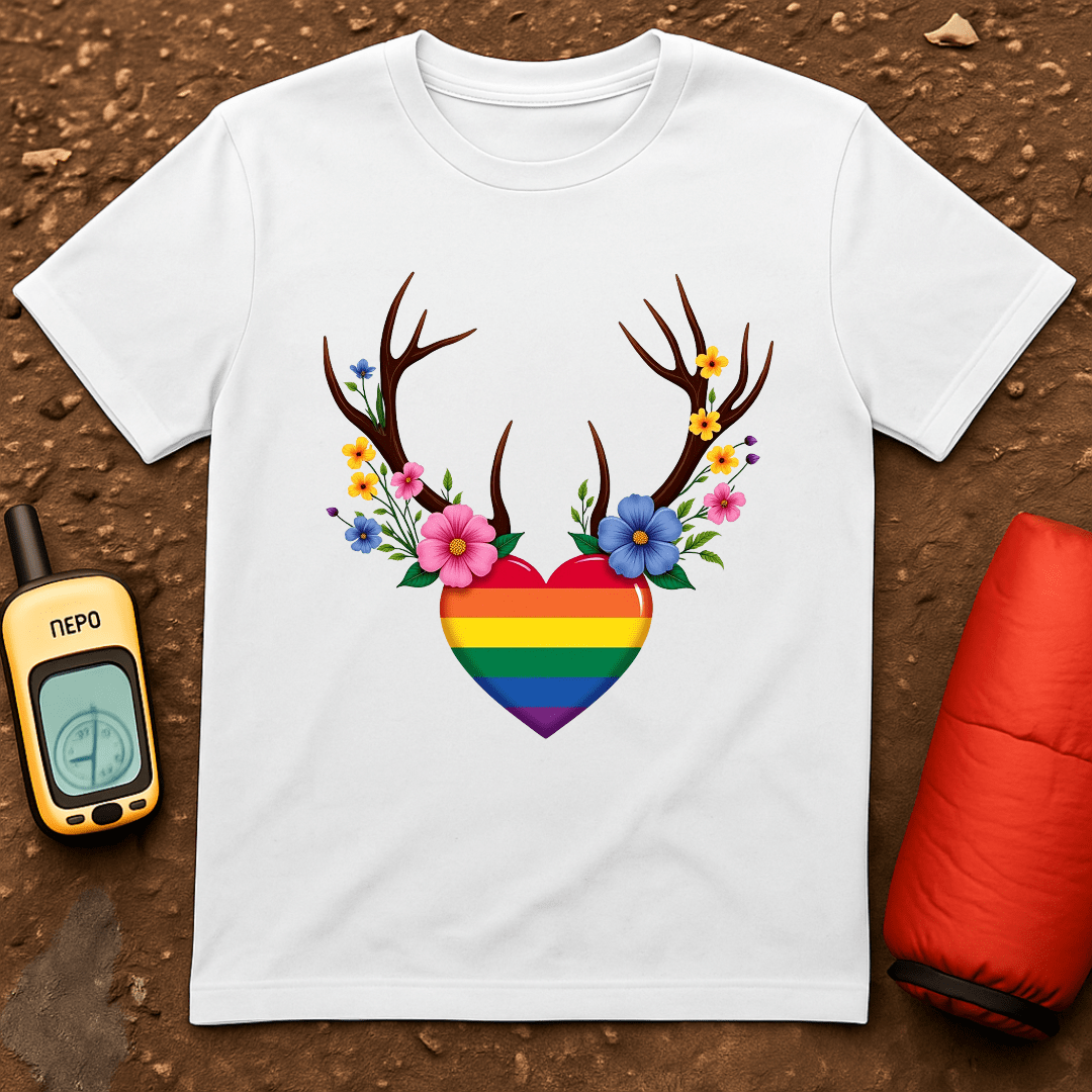 Floral Antlers T-Shirt