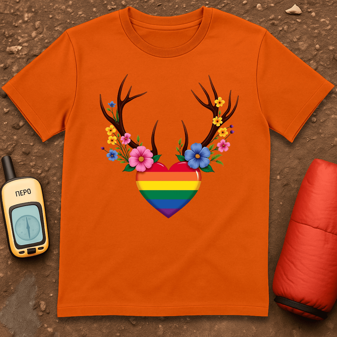 Floral Antlers T-Shirt
