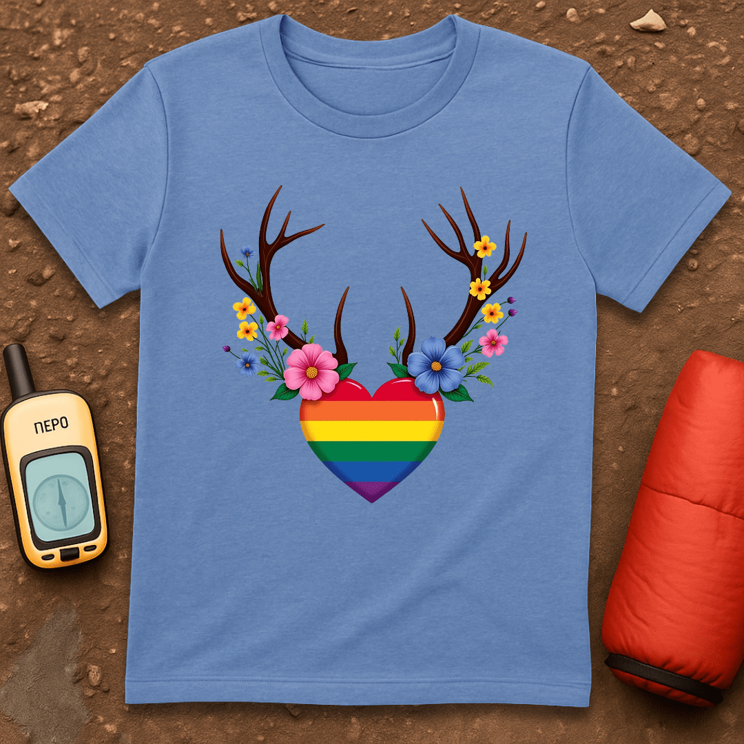 Floral Antlers T-Shirt