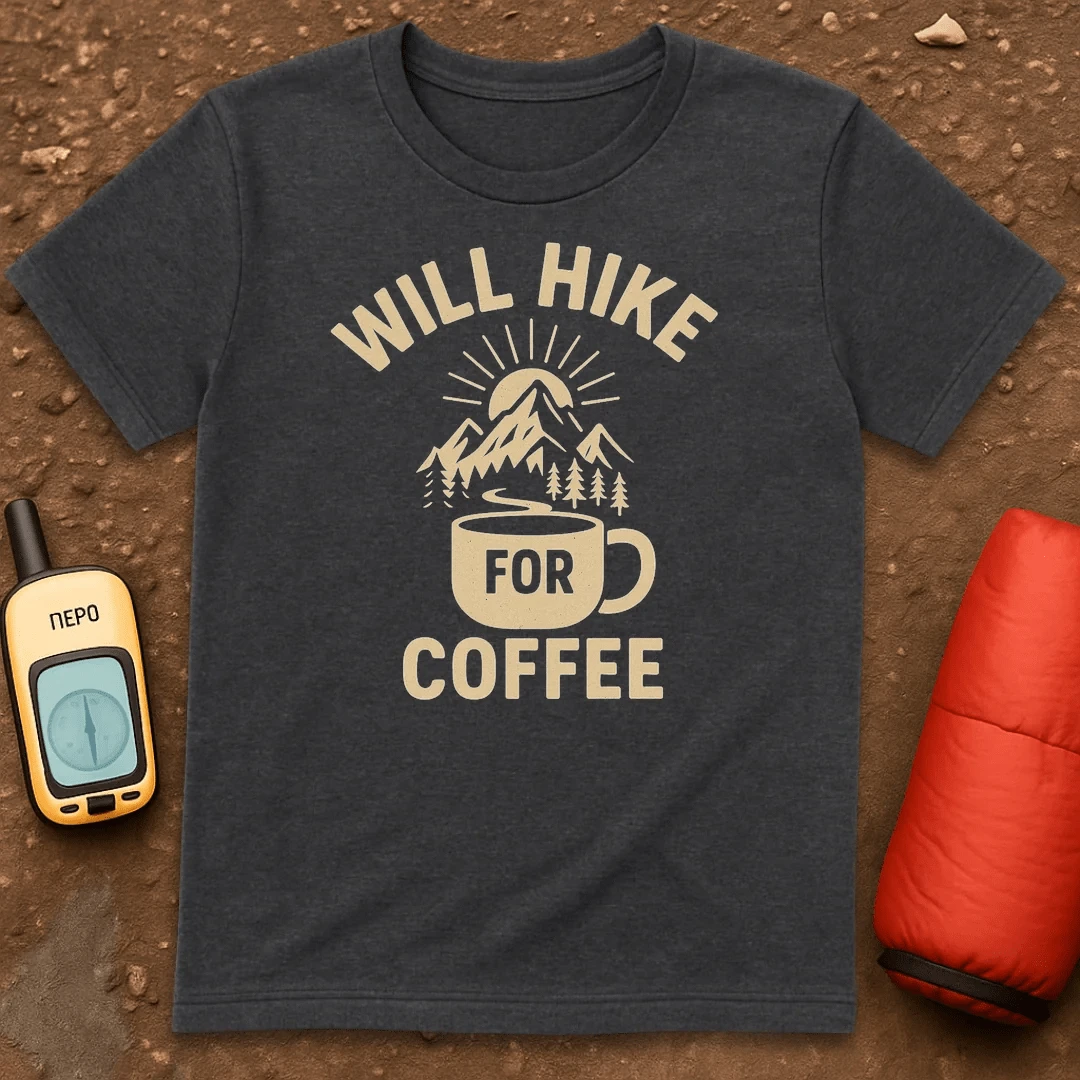 Will Hike For Coffee T-Shirt