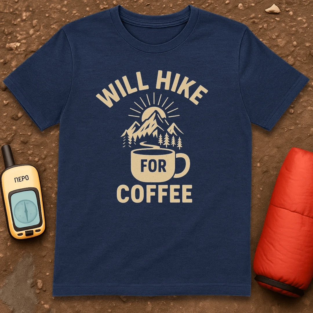Will Hike For Coffee T-Shirt