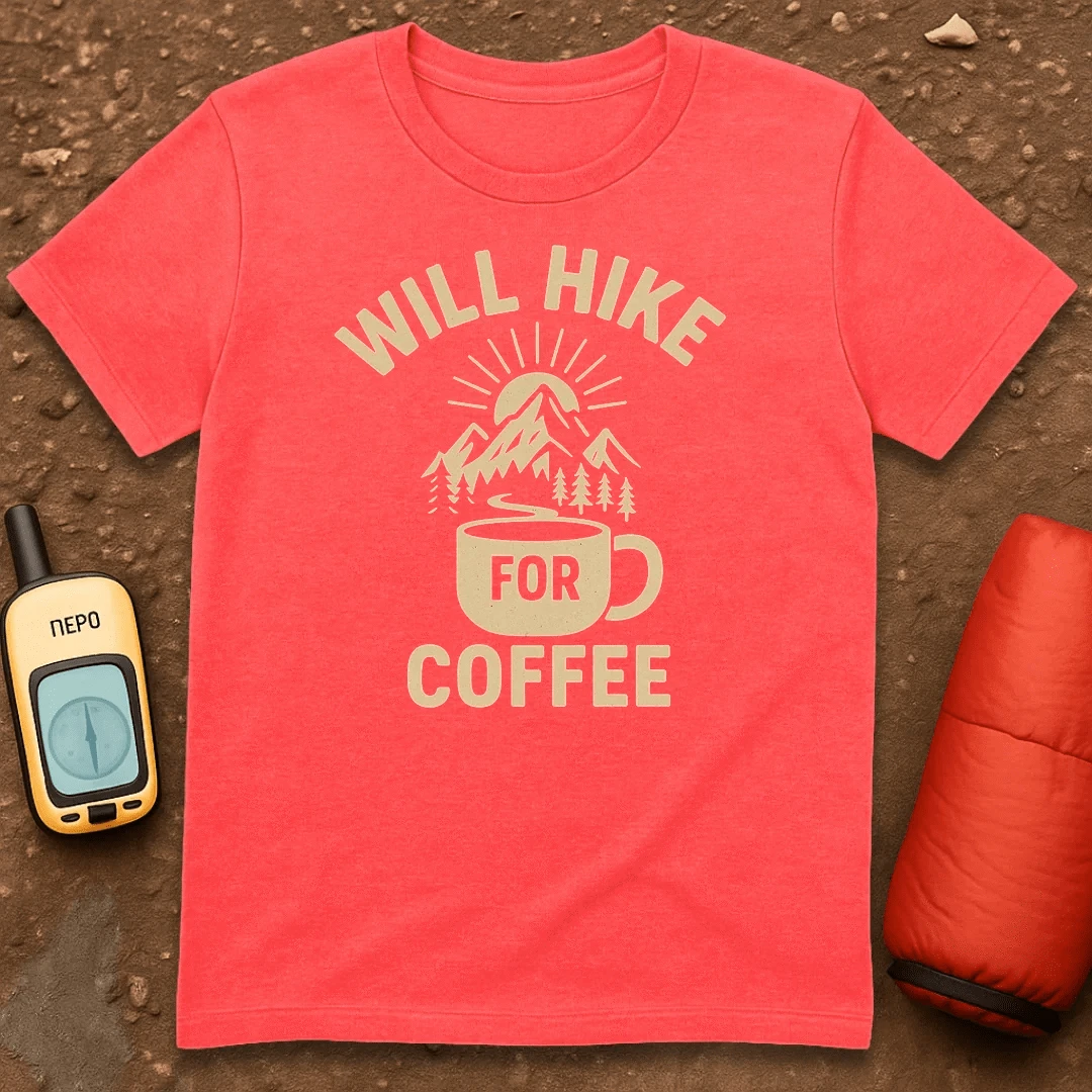 Will Hike For Coffee T-Shirt