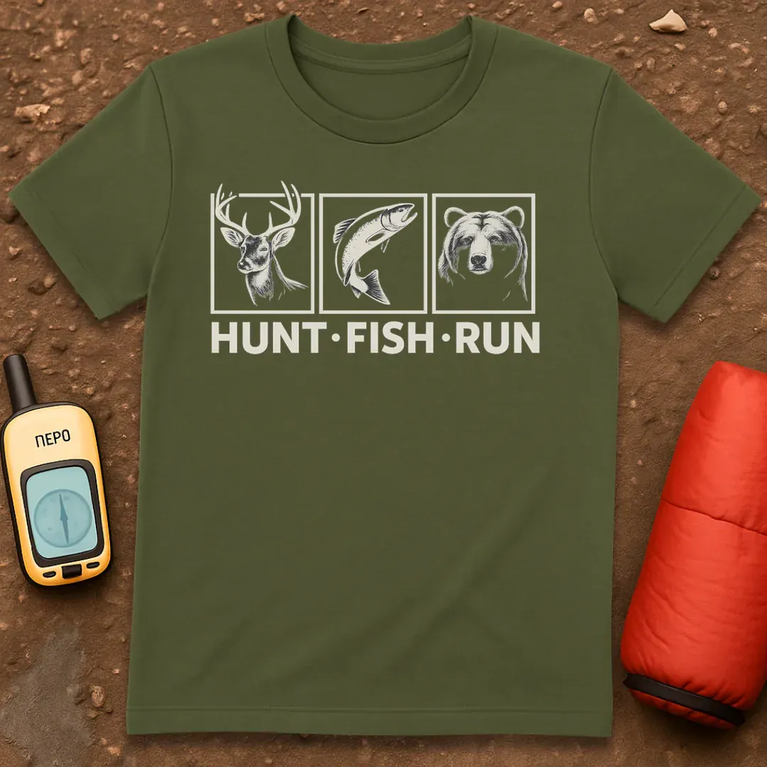 Hunt Fish Run T-Shirt