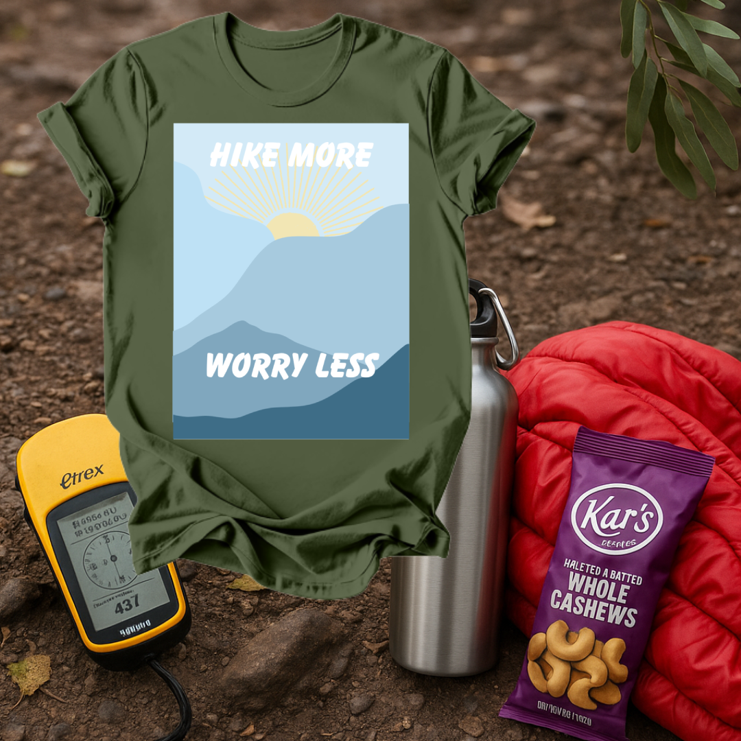 Hike More, Worry Less T shirt