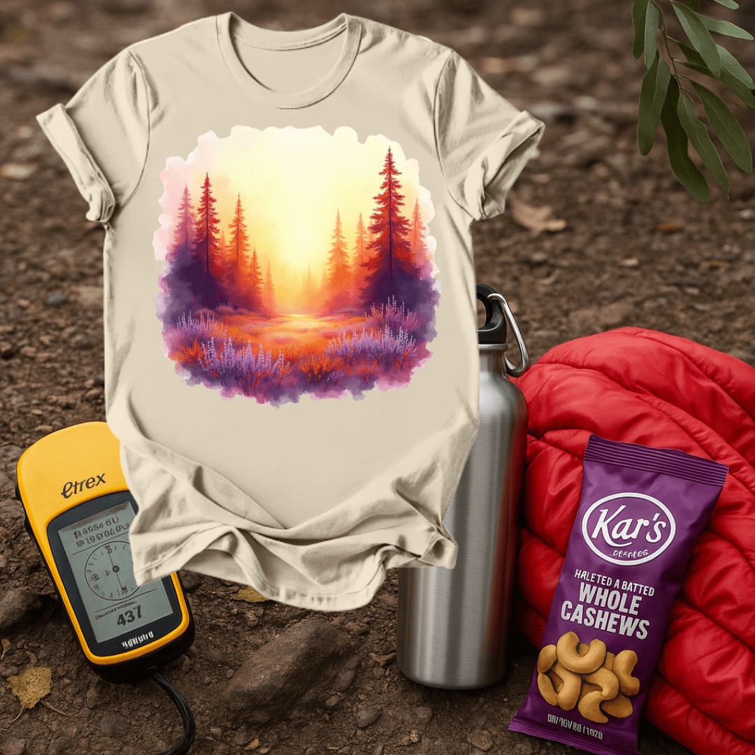 Forest Paint Purple T shirt