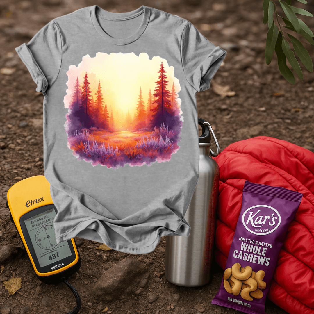 Forest Paint Purple T shirt