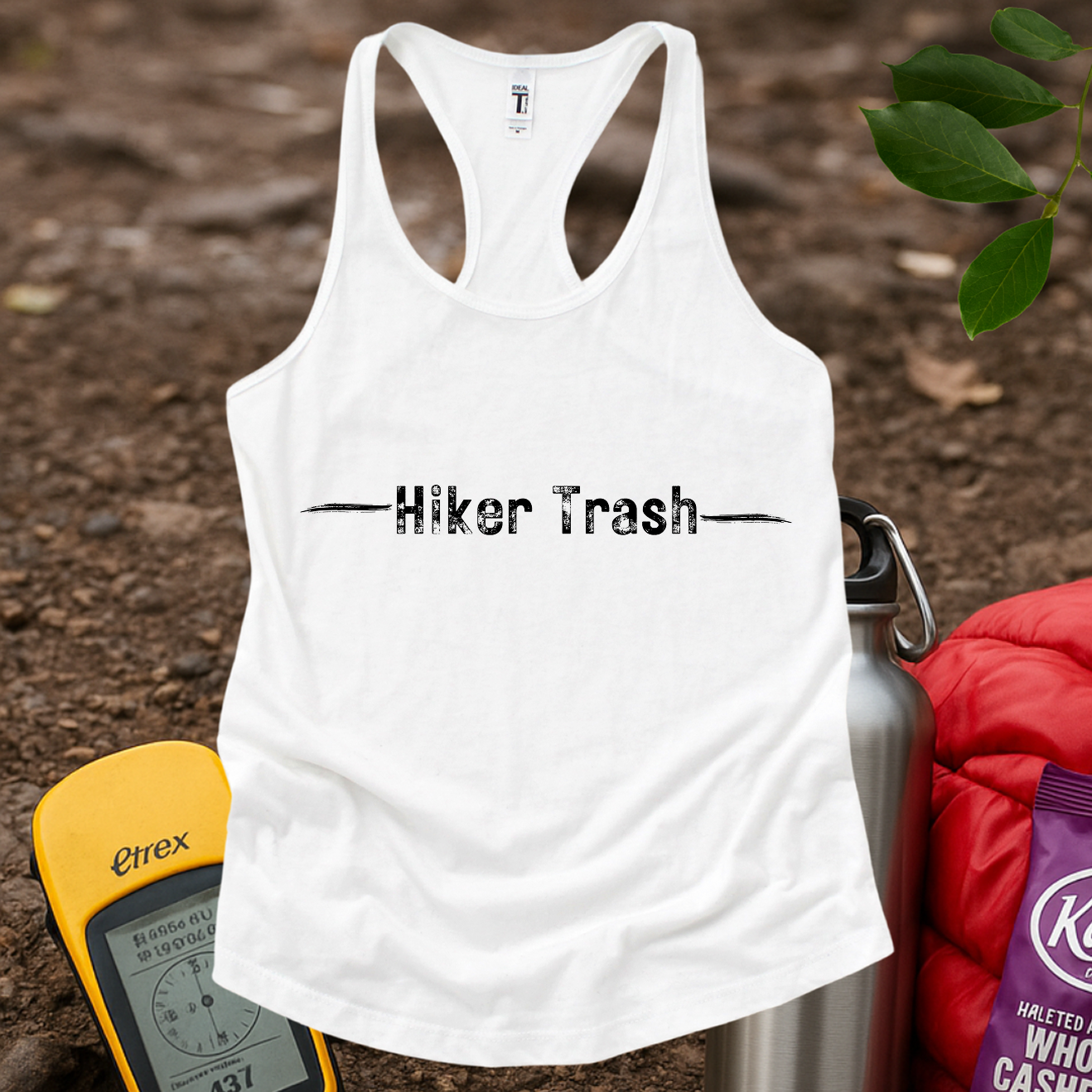 Hiker Trash Txt Women's Racerback Tank Top