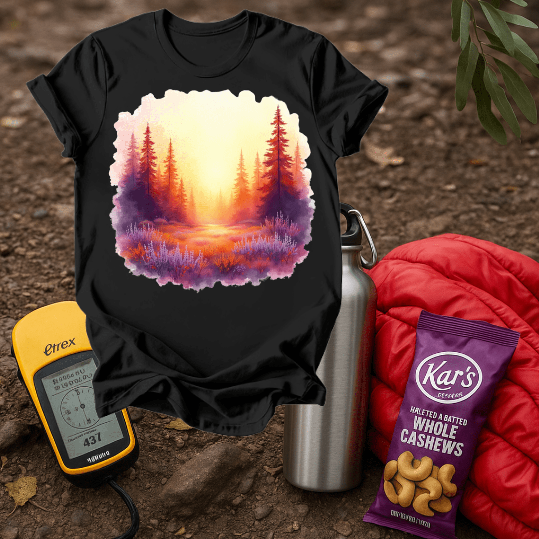 Forest Paint Purple T shirt