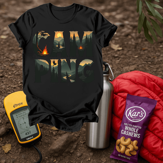 Camping Letter 1 T shirt