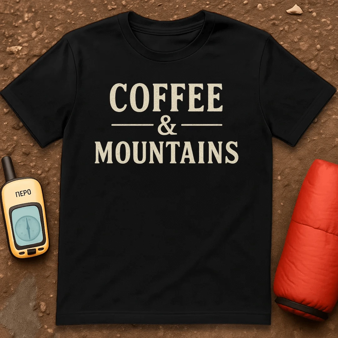 Coffee And Mountains T-Shirt