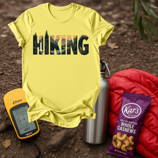 Hiking Typography 2 T shirt