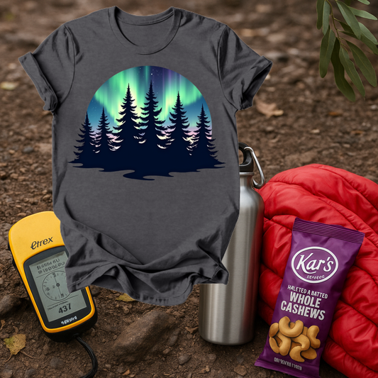 Northern Lights Trees T shirt