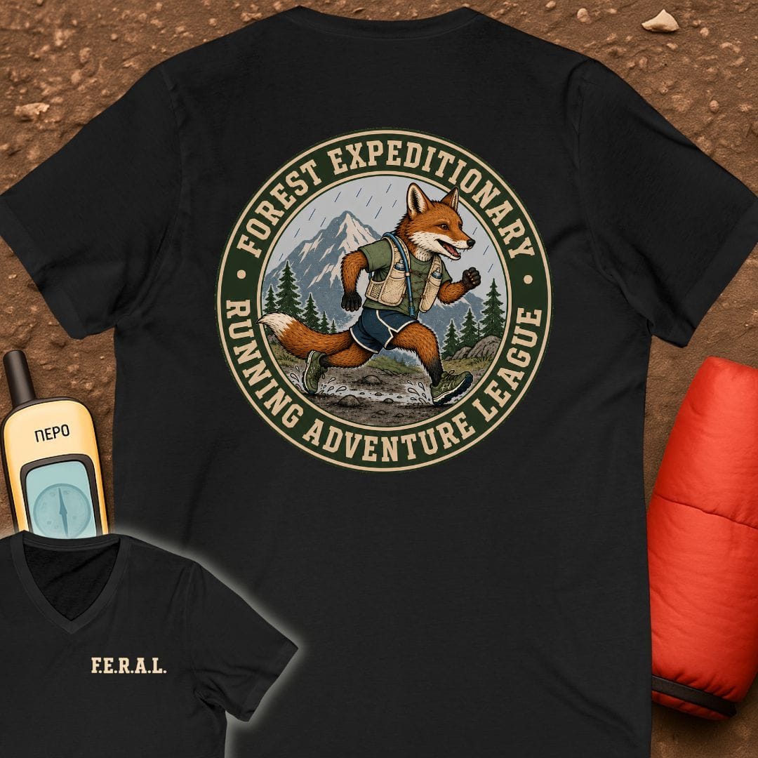 FERAL Fox V-Neck Tee