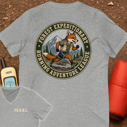 FERAL Fox V-Neck Tee
