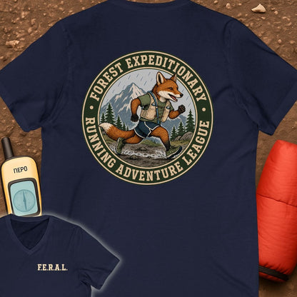 FERAL Fox V-Neck Tee