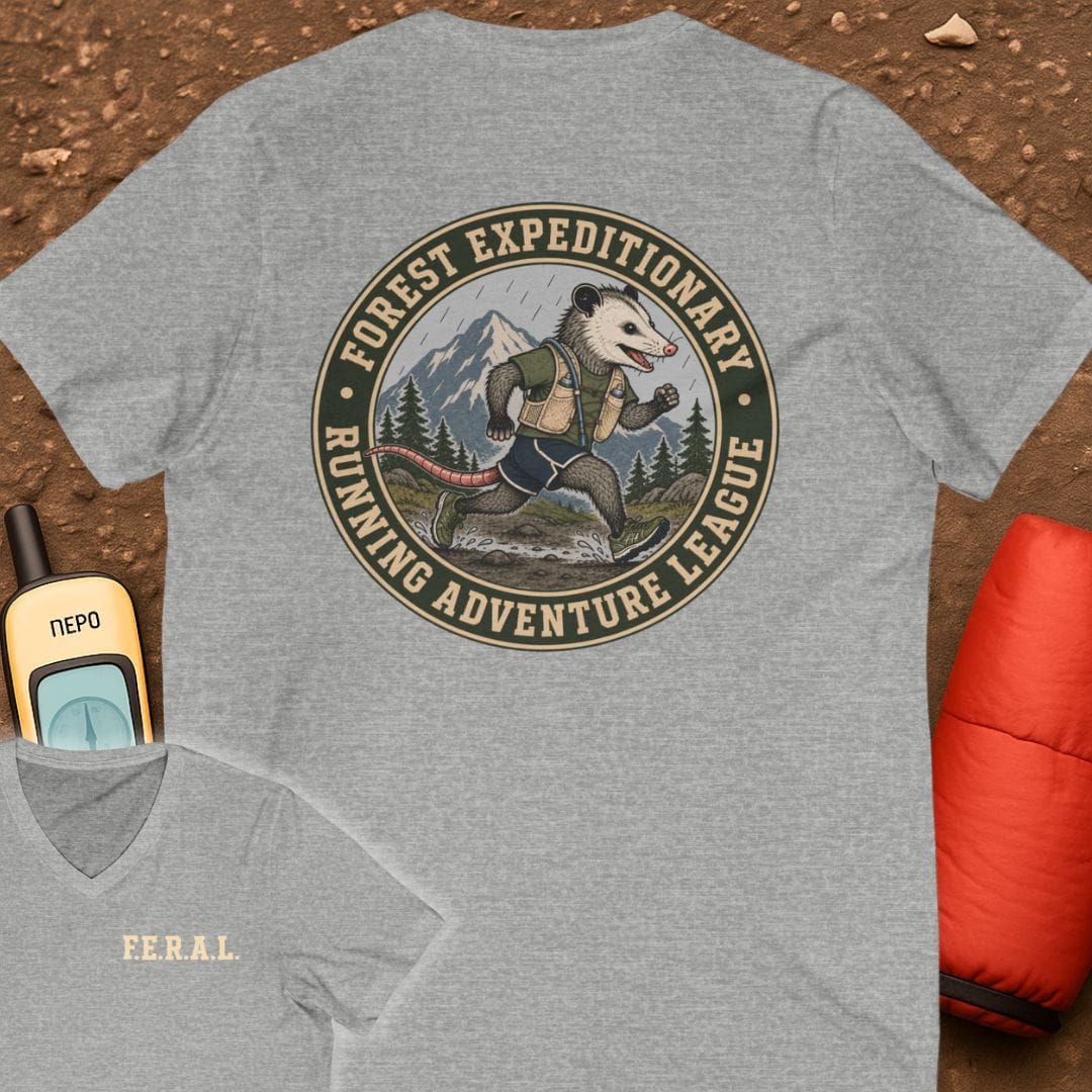 FERAL Opossum V-Neck Tee