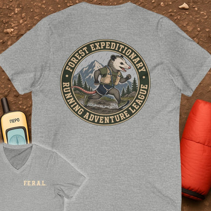 FERAL Opossum V-Neck Tee