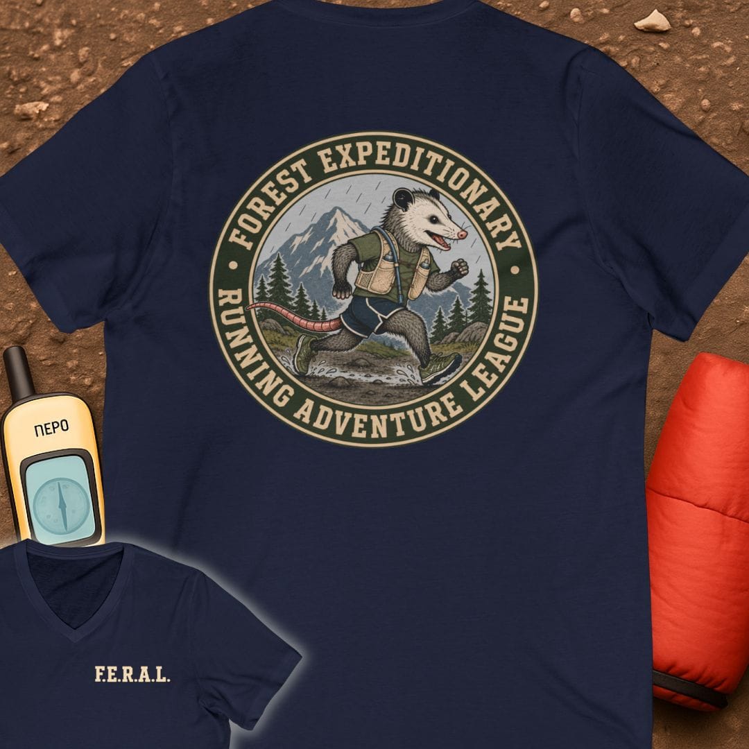 FERAL Opossum V-Neck Tee