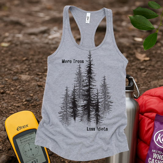 More Trees Women's Racerback Tank Top