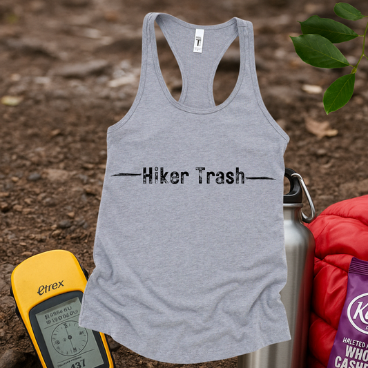Hiker Trash Txt Women's Racerback Tank Top