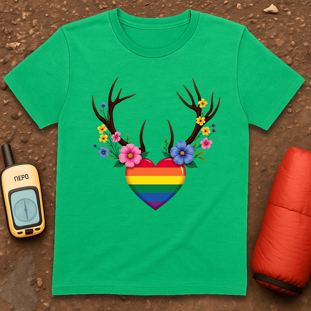 Floral Antlers T-Shirt