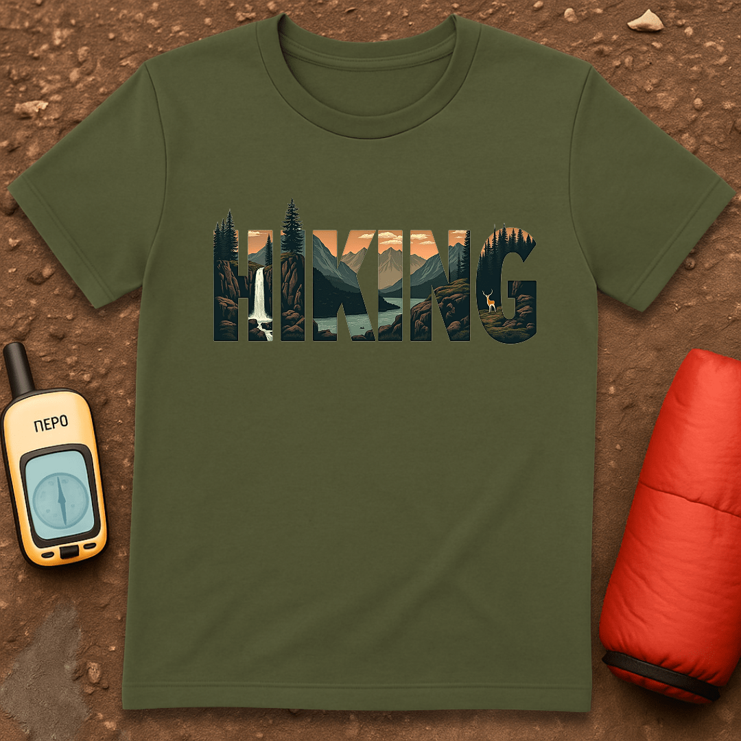Hiking Typography 2 T-Shirt