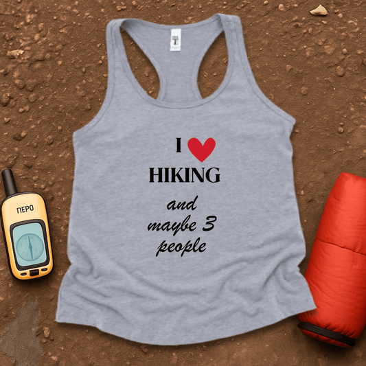 I Heart Hiking Women's Racerback Tank Top