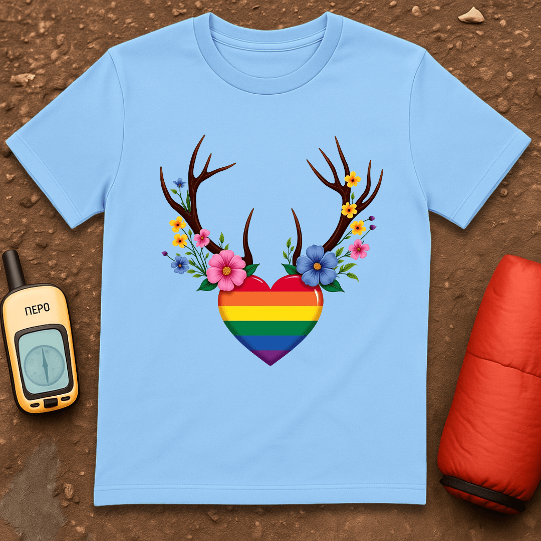 Floral Antlers T-Shirt