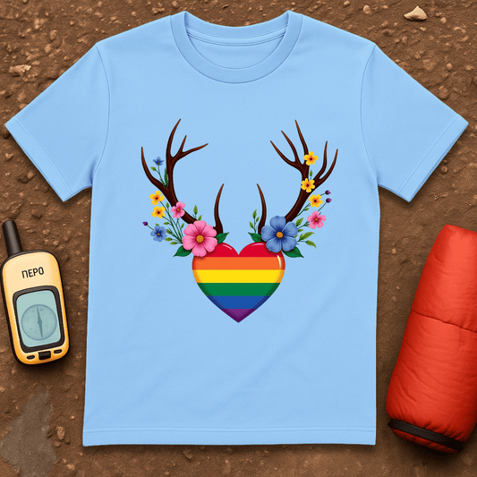 Floral Antlers T-Shirt