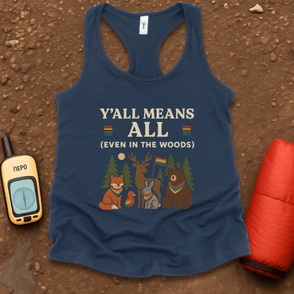 Y'all Means All Women's Racerback Tank Top