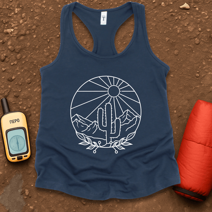 Line Art 5 Women's Racerback Tank Top