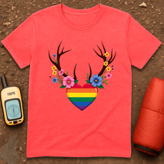 Floral Antlers T-Shirt