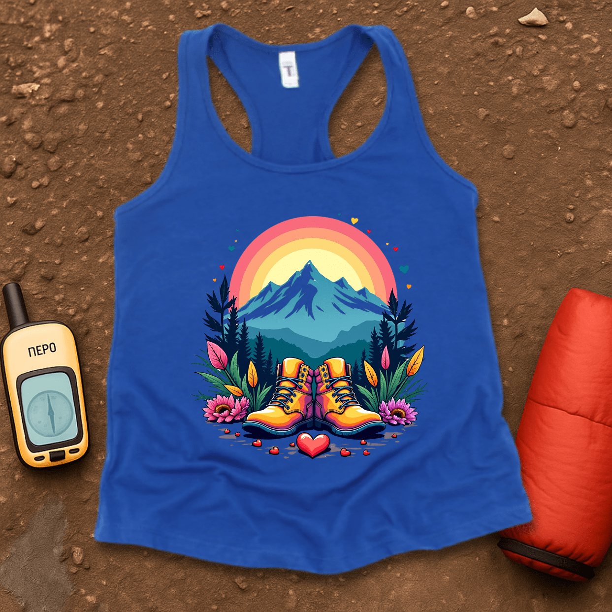 Mountain Love Women's Racerback Tank Top