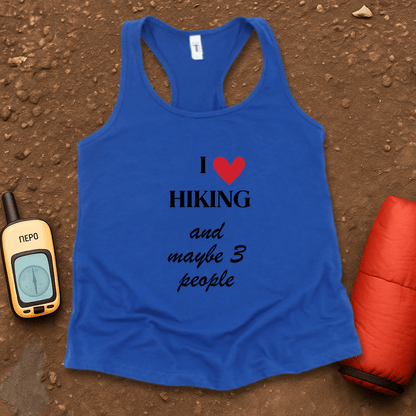 I Heart Hiking Women's Racerback Tank Top