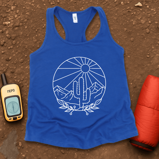 Line Art 5 Women's Racerback Tank Top