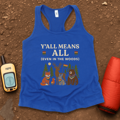 Y'all Means All Women's Racerback Tank Top