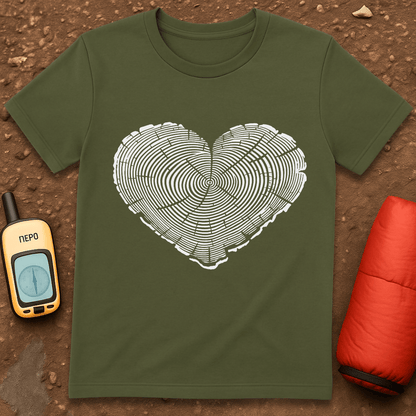 Heart Tree Slice T-Shirt