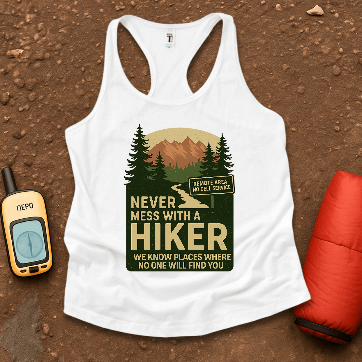 No One Will Find You Women's Racerback Tank Top