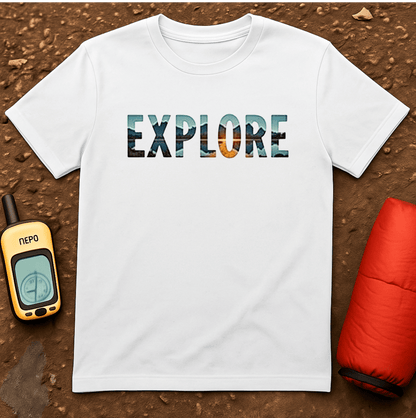 Explore Word Art T-Shirt