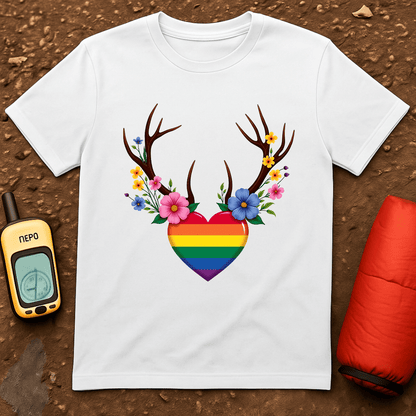 Floral Antlers T-Shirt