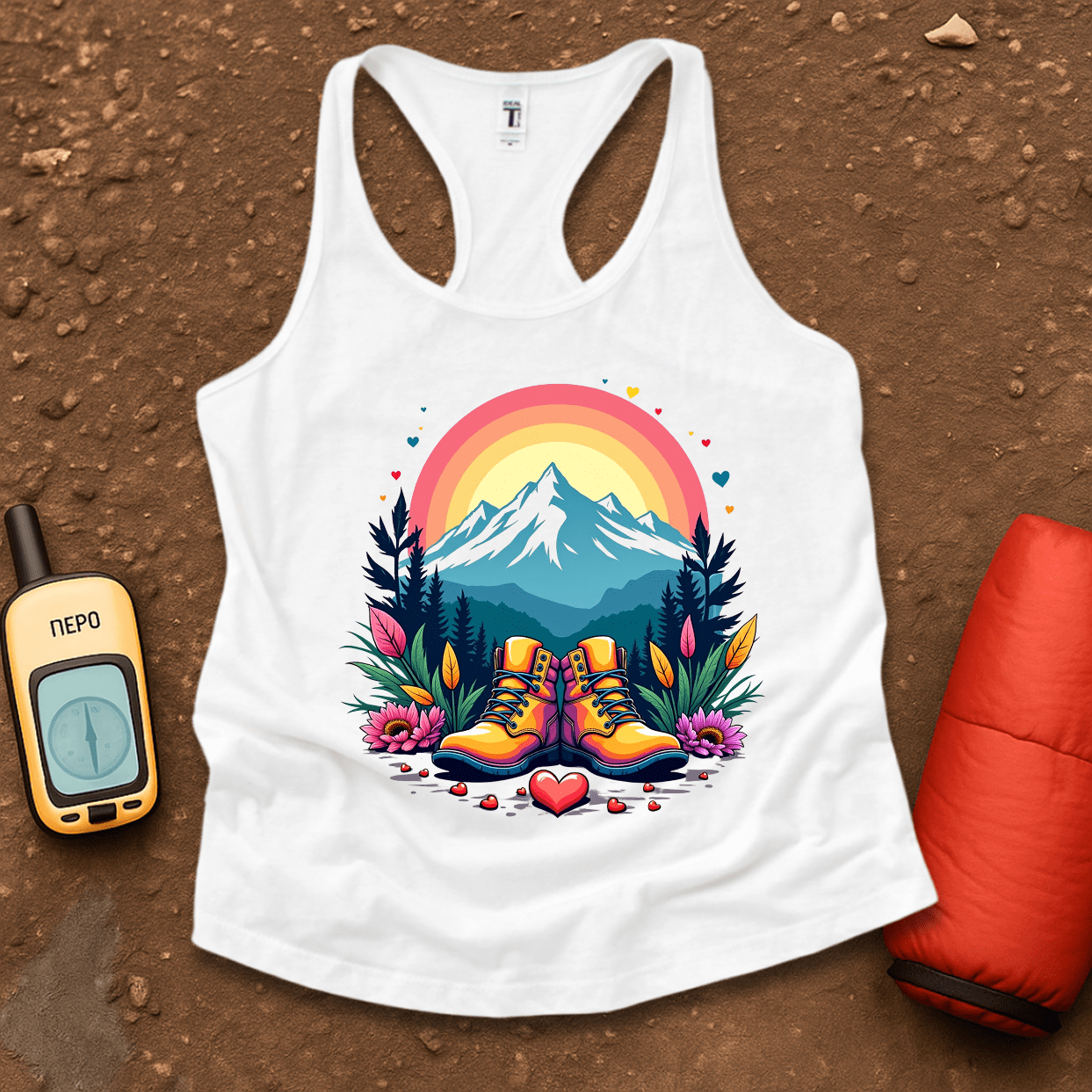 Mountain Love Women's Racerback Tank Top