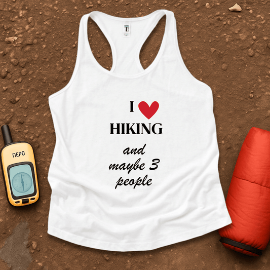 I Heart Hiking Women's Racerback Tank Top